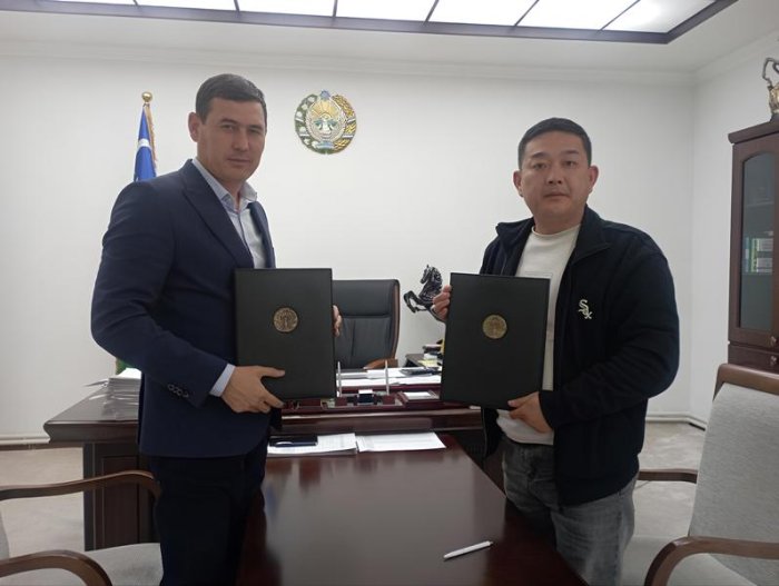 Xitoy Xalq Respublikasining “Henan Aquatic Flowers” MCHJ korxonasini rahbari Tong Yintao bilan memorandum imzoland